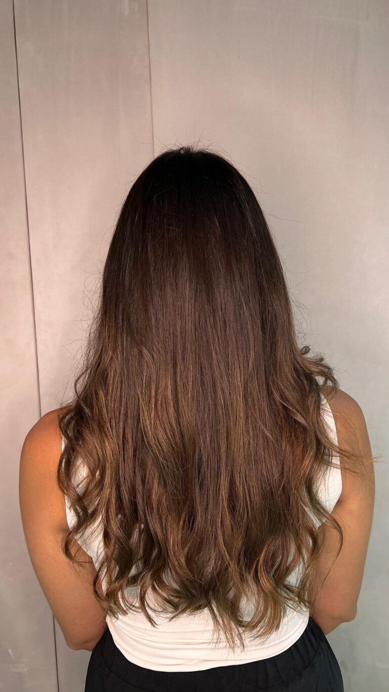 Hair colour result at Zuri Beauty Lounge hair salon in Jumeirah 1, Dubai