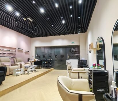 Interior of Zuri Beauty Lounge ladies salon in Jumeirah, Dubai