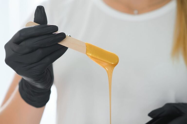 Warm wax prepared for waxing at Zuri in Jumeirah